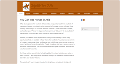 Desktop Screenshot of equestrianasia.com